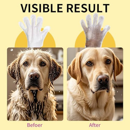 MIOSSZI Pet Gloves Wipes for Dogs & Cats, No-Rinse Grooming, Unscented - Image 5