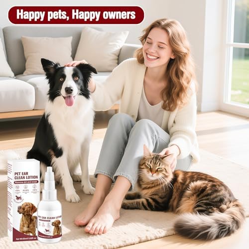 Gentle Dog Ear Cleaner – Natural Ear Rinse for Dogs & Cats, Routine Ear Wash for Wax Build-Up, Dirt & Odor, with Dropper (2.02 fl oz) - Image 7