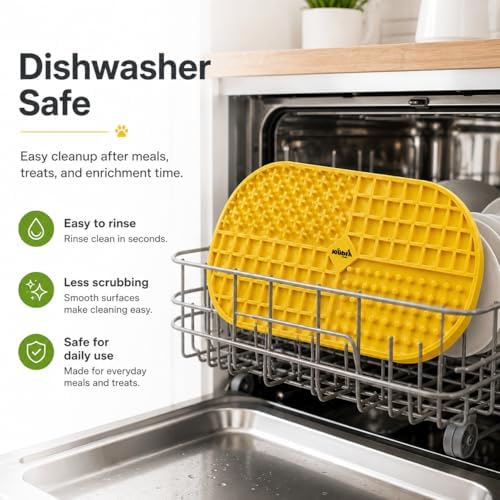Ovalicious Slow Feeder Lick Mat for Cats & Dogs – Interactive & Dishwasher Safe | Kubi Pets - Image 4
