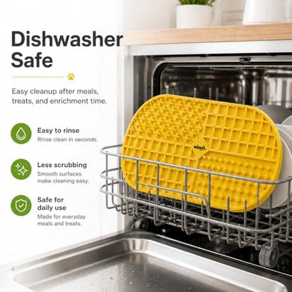 Ovalicious Slow Feeder Lick Mat for Cats & Dogs – Interactive & Dishwasher Safe | Kubi Pets - Image 4