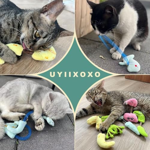 Catnip Chew Ropes Toy, Silvervine Chew Sticks, Cat Chew Toy for Teeth Cleaning, Interactive Cat Toys for Indoor Cats, for All Cat Breeds (5 Pack) - Image 7