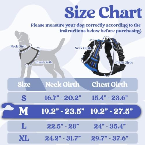rabbitgoo Dog Harness Medium Sized, Updated Easy On & Off with 3 Buckles - Image 2
