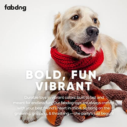 fabdog Floppies Plush Dog Toy - Cute & Durable Squeaky Dog Toys - Best Squeak Toy for Puppies and All Breeds | Ideal Pet Gift| Large Dog - Image 4
