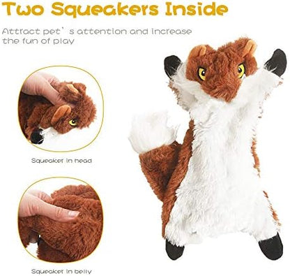 Dog Squeaky Chew Toys No Stuffing Soft Plush for Small Medium Large Breed - Image 4