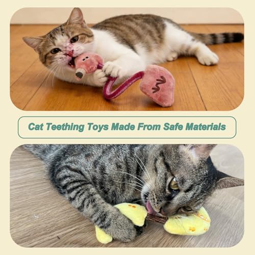 Catnip Chew Ropes Toy, Silvervine Chew Sticks, Cat Chew Toy for Teeth Cleaning, Interactive Cat Toys for Indoor Cats, for All Cat Breeds (5 Pack) - Image 6