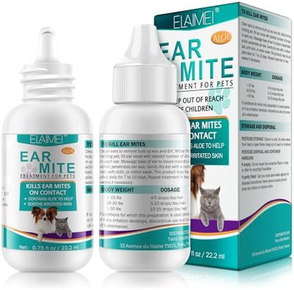 Ear Mite Treatment for Dogs, Dog Ear Infection Treatment, Ear Mite Treatment for Dog Yeast Infection, Alleviation Suffering from Ear Mites & Itching and Odours Stinky Stuff for Dogs Ears by Unknown