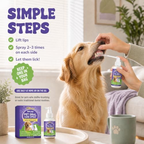 Pet Oral Care Spray, Cat & Dog Breath Freshener Spray, No Brushing - Image 6