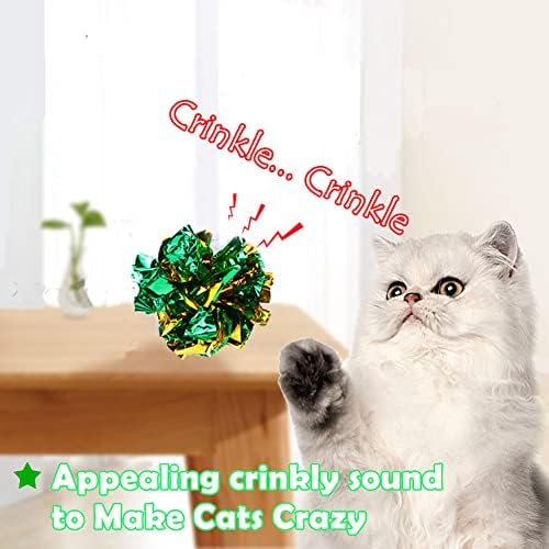 Original Mylar Crinkle Balls Cat Toys - 24 Pack - Image 3