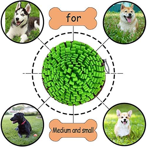 Pet Snuffle Mat for Dogs,Interactive Feed Puzzle for Boredom,Encourages Natural Foraging Skills for Cats Rabbits Dogs Bowl, Dog Treat Dispenser Indoor Outdoor Stress Relief,Travel Portable and Compact - Image 5