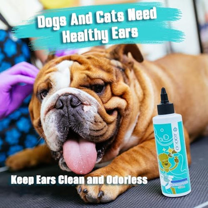 Ear Cleanser for Dogs and Cats, Pet Ear Wash Cleaning Solution with Orchid Extract Release Itching and Deodorize, Fragrance Free 200ml - Image 6