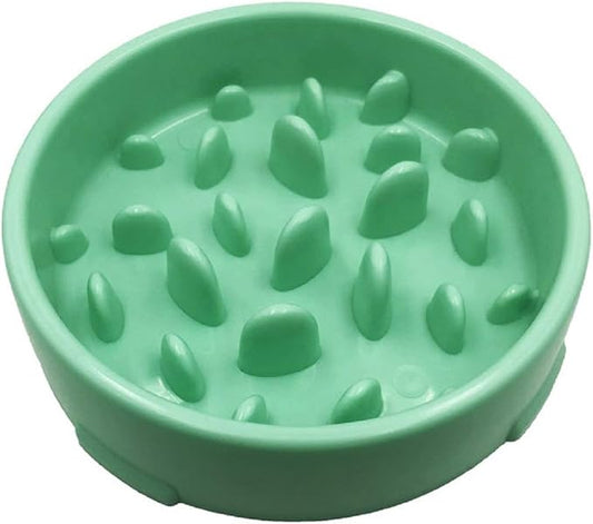 WenYing Slow Feeder Puzzle Dog Bowls, Interactive Bloat Stop Busy Bowl, Food Water Fun Feeding, Non-Slip Anti Choke Healthy Diet Bowls (Green 3)