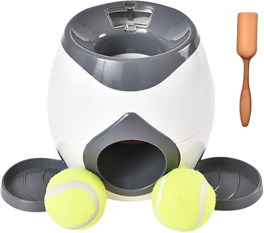 Interactive Dog Puzzle Toy - Drop The Ball to Get Treats, 2-in-1 Treat Dispenser & Slow Feeder for Healthy Eating, Keep Them Busy and Stop Boredom, Fun and Durable for All Breed