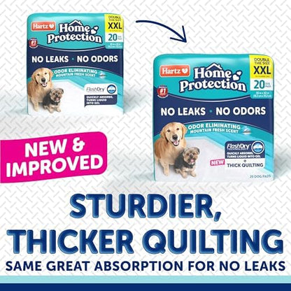 Hartz Home Protection Super Absorbent Odor Eliminating Mountain Fresh Scented No Leak Dog Pads, XXL 20 Count - Image 2