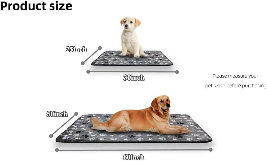 Dog Blanket Waterproof, Reversible Sherpa Fleece Sofa Protector 25x30 Grey - Image 7