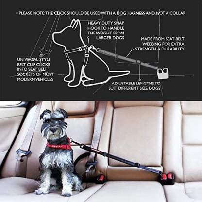 EzyDog Click - Dog Seat Belt Car Restraint - 17in - 26in - Image 3