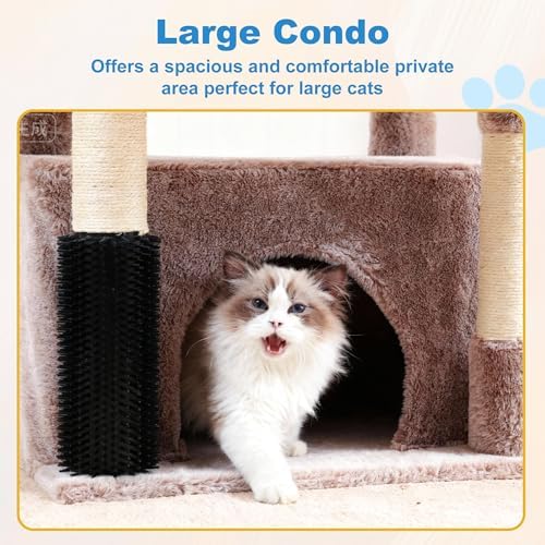 Hey-brother Cat Tree Tower with Large Platform, Spacious Condo, MPJ060MU - Image 4