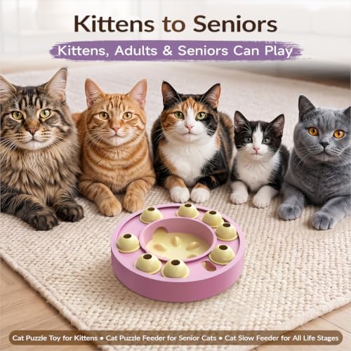 KADTC Cat Puzzle Toy, Slow Feeder, Interactive Enrichment for Indoor Cats - Image 5