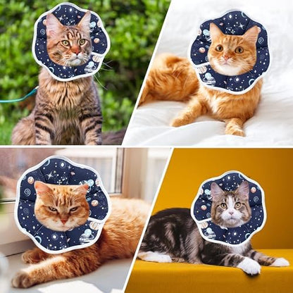Soft Adjustable Cat Cone Collar, Comfortable Cat Recovery Collar - Image 7