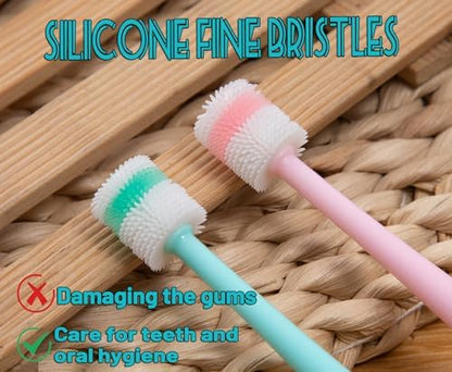 E.M&S.T by Emmeliestella Small Dog & Cat Toothbrush 360° Soft Silicone - Image 5