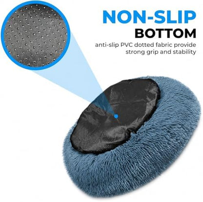 Whiskers & Friends Round Dog Beds for Medium Dogs, Orthopedic, Washable - Image 4