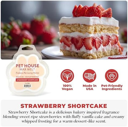 Strawberry Shortcake Scented Wax Melts Plant-Based Wax, 2 Pack Pet House - Image 2