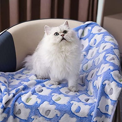 Luciphia 3 Pack Cute Dog Blankets Soft Fleece for Small Puppy Cat,41"x31" - Image 6