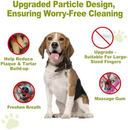 DR.EASY Upgraded Blue Dot Breath Freshener Dental Finger Wipes 80ct for Dog & Cat,Cleaning Pet Teeth Smoothly,Help Wipe Away Plaque&Tartar, No Added Harsh Chemicals No Brush Formula - Image 5