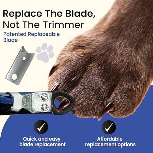 Resco Guillotine Dog Nail Clippers for Small to Medium Dogs, Color Series, Electric Blue - Image 3