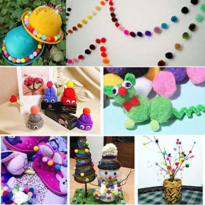 VOVIGGOL 30Pcs 1.3 Inch Cat Toy Balls Soft Kitten Pompom Toys Indoor Cats Interactive Playing Quiet Ball Cats Favorite Toy, Cat Pom Pom Balls for Craft DIY Creative Crafts Decorations (Assorted Color) - Image 7
