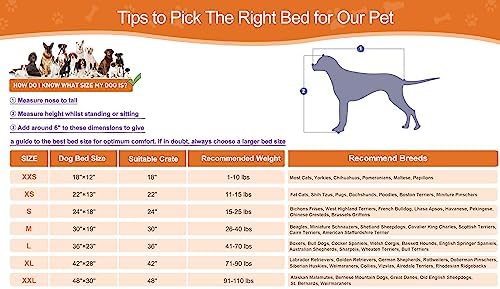POCBLUE Deluxe Washable XXL Dog Bed for Large Dogs Dog Crate Mat 47 Inch Comfy Fluffy Kennel Pad Anti-Slip for Dogs Up to 110 lbs, 47" x 29", Brown - Image 6