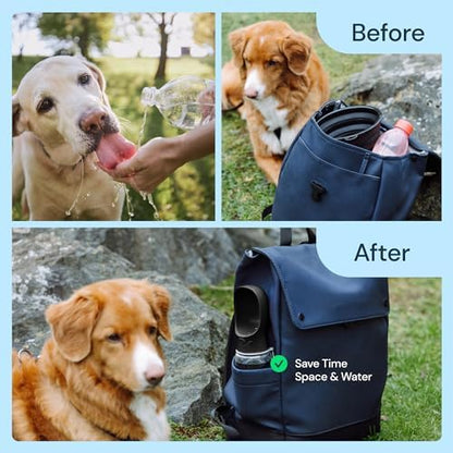 MalsiPree Dog Water Bottle Dispenser - 12 oz Black, Leak-Proof - Image 5