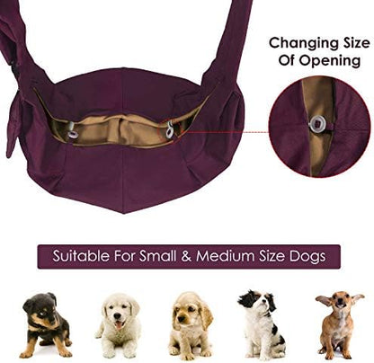 SlowTon Dog Carrier Sling - Thick Padded Shoulder Strap Adjustable, WR, L - Image 6
