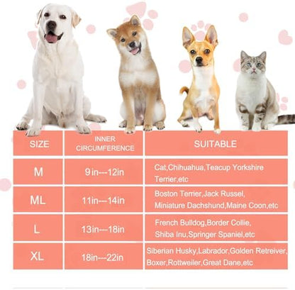 Inflatable Dog Cone Collar for Large Medium Small Dogs, Soft Dog Donut Collar Adjustable Recovery Cone for Pets After Surgery, Extra Enhanced Anti-Licking Guard Shield (Pineapple, Large) - Image 4