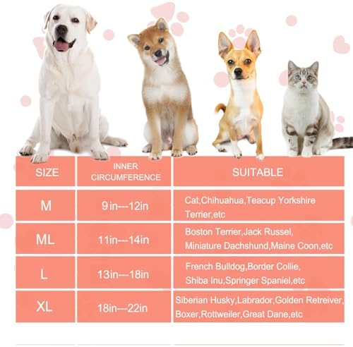Inflatable Dog Cone Collar for Large Medium Small Dogs, Soft Dog Donut Collar Adjustable Recovery Cone for Pets After Surgery, Extra Enhanced Anti-Licking Guard Shield (Mangosteen, Large) - Image 4
