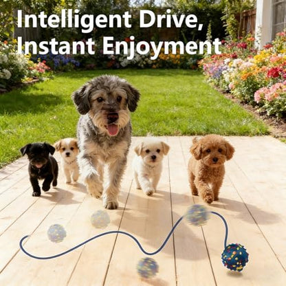 Interactive Dog toys, Smart Dog ball, E-TPU Material Automatic Moving, Bouncing, Vibrating ball Durable Duraspin Design for Aggressive Chewers.Keeps Dogs Busy and Entertained.Suitable for all dogs - Image 4