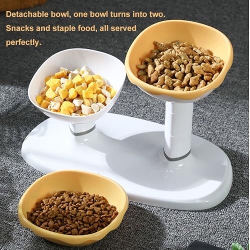 Elevated Cat Bowls, Raised Cat Dishes for Food and Water - Image 2