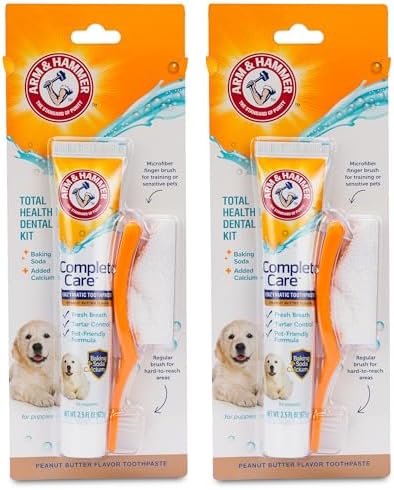 Arm & Hammer Complete Care Puppy Dental Kit, Peanut Butter, 2.5 Oz, 2-Pack by ArmHammer