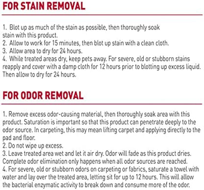 Nature’s Miracle Dog Stain & Odor Remover, Enzymatic Cleaner, 24 oz - Image 5