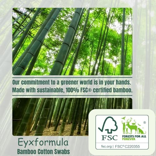 eyxformula Extra Long Cotton Swabs for Dog Ear Cleaning, FSC Bamboo Sticks - Image 2