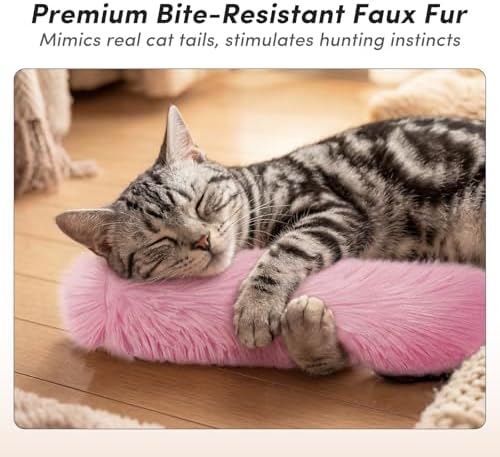 Catnip Cat Toys 4 Pack, Soft Cat Pillow Kicker Toys with Crinkle Sound, Interactive Cat Plush Toys for Indoor Cats and Kittens - Image 5