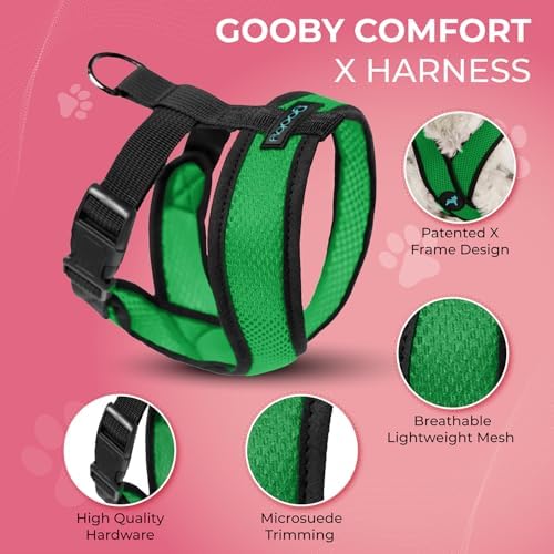 Gooby Comfort X Head-in Dog Harness, Choke-Free, Hunter Green, Large - Image 2