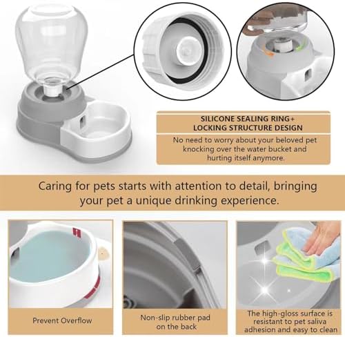 STALTWO 1 Gallon Automatic Dog Water Dispenser, Non-Slip Mat, BPA-Free - Image 4