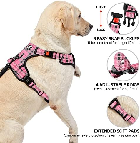 NESTROAD Dog Harness for Medium Sized Dog,No Pull Dog Vest Harness Set - Image 4