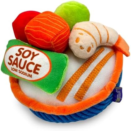 6-Piece Sushi Playset - Catnip Plush Cat Toys, Poke Bowl - Image 2