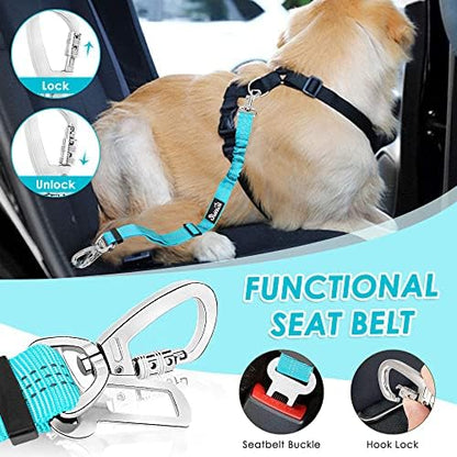 Lukovee Dog Car Harness Seat Belt, Harness & Seatbelt with 2 in 1 Buckle - Image 3