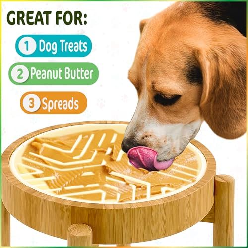 Raised Slow Feeder, Licking Mat/Pad with Stand - Image 6