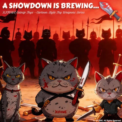 Catnip Toy [2000mg Premium Catnip], Sword Style Cat Kicker Toy - Image 7
