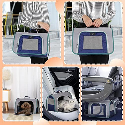 A 4 Pet Cat Carrier, Airline Approved, EVA Soft-Sided, Anti-Collapse - Image 7
