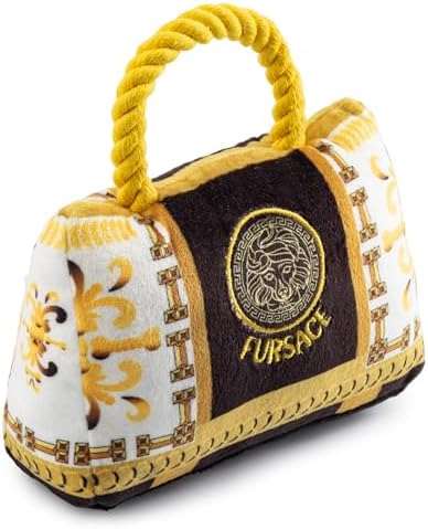 Haute Diggity Dog Fursace Handbag Plush Dog Toy, Designer Parody Chew Toys - Image 2