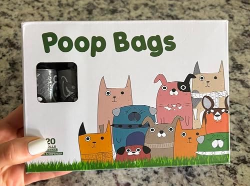Dog Poop Bags with Handles, 300 Count (20 Rolls) whit Dispenser, Leak Proof, Thick 20 Micron, Easy Tie Dog Waste Bags, Fits Standard Dispensers - Image 7